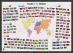 Primary Flags of the World poster (Wood Frame - Black)