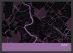 Small Rome City Street Map Print Mauve (Wood Frame - Black)