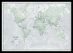 Medium The World Is Art - Wall Map Rustic (Pinboard & framed - Black)