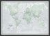Medium The World Is Art - Wall Map Rustic (Wood Frame - Black)