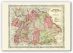 Small Vintage Johnsons Map of Germany No 3 (Canvas)