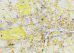 Small A-Z Visitors' Map London (Rolled Canvas - No Frame)