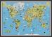 Kids Cartoon World Map (Pinboard & wood frame - Black)