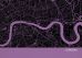 London City Street Map Print Mauve