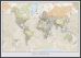 Large Personalised Classic World Map (Wood Frame - Black)