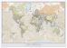 Large Personalised Classic World Map (Wood Frame - White)