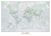Large Personalised World Is Art - Wall Map Rustic (Wood Frame - White)
