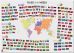 Primary Flags of the World poster (Pinboard)