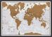 Scratch the World�� - Dutch Language (Pinboard & wood frame - Black)