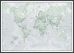 Large The World Is Art - Wall Map Rustic (Wood Frame - Black)