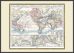 Large Vintage British Empire World Map 1896 (Wood Frame - Black)