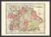 Small Vintage Johnsons Map of Germany No 3 (Wood Frame - Black)