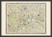 Medium Vintage London Map from the Royal Atlas 1898 (Pinboard & wood frame - Black)