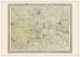 Large Vintage London Map from the Royal Atlas 1898 (Wood Frame - White)