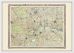 Medium Vintage London Map from the Royal Atlas 1898 (Wood Frame - White)