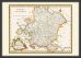 Small Vintage Map of Franconia (Wood Frame - Black)