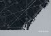 Barcelona City Street Map Print Charcoal