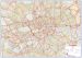 Central London street Wall Map