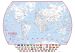 Doodle World Map With Crayons - Dutch Language (Paper)