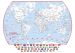 Doodle World Map With Crayons - French Language (Paper)