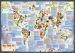 Illustrated Trivia World Map (Silk Art Paper)