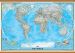 National Geographic World Classic Map (Wooden hanging bars)
