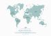 Personalised Travel Map of the World - Rustic