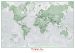 Personalised World Is Art - Wall Map Green