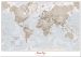 Large Personalised World Is Art - Wall Map Neutral (Pinboard)