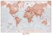 Personalised World Is Art - Wall Map Red