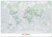 Large Personalised World Is Art - Wall Map Rustic (Pinboard)