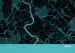 Rome City Street Map Print Turquoise
