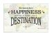 Travel Quote Map Print 'Remember happiness is a way of travel...'
