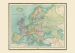 Vintage Political Europe Map 1922