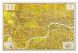 Large A-Z Pictorial Canvas Map Central London 1938 (Canvas)