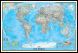 National Geographic World Classic Map (Pinboard & framed - Black)