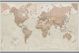 Medium Antique World Map (Hanging bars)