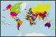 Large Building Blocks Map of the World (Wood Frame - Black)