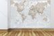 Giant World Map Mural - Neutral (Mural)