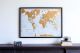 Scratch the World�� map print (Pinboard & wood frame - Black)