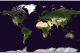 Huge Satellite Map of the World (Rolled Canvas with Hanging Bars)