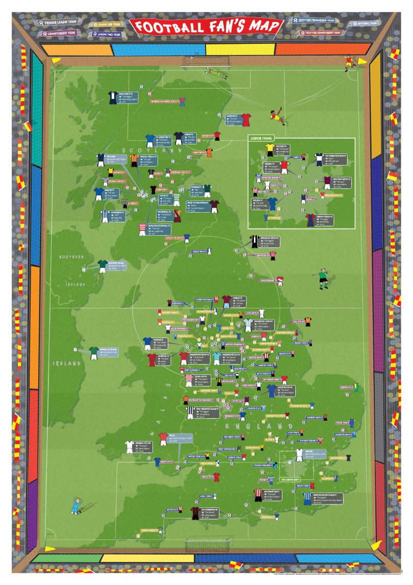 Football Fan's Stadium Map