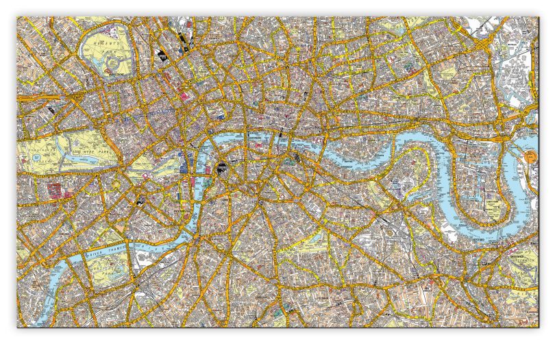 Huge A-Z Canvas London Street Map (Canvas)