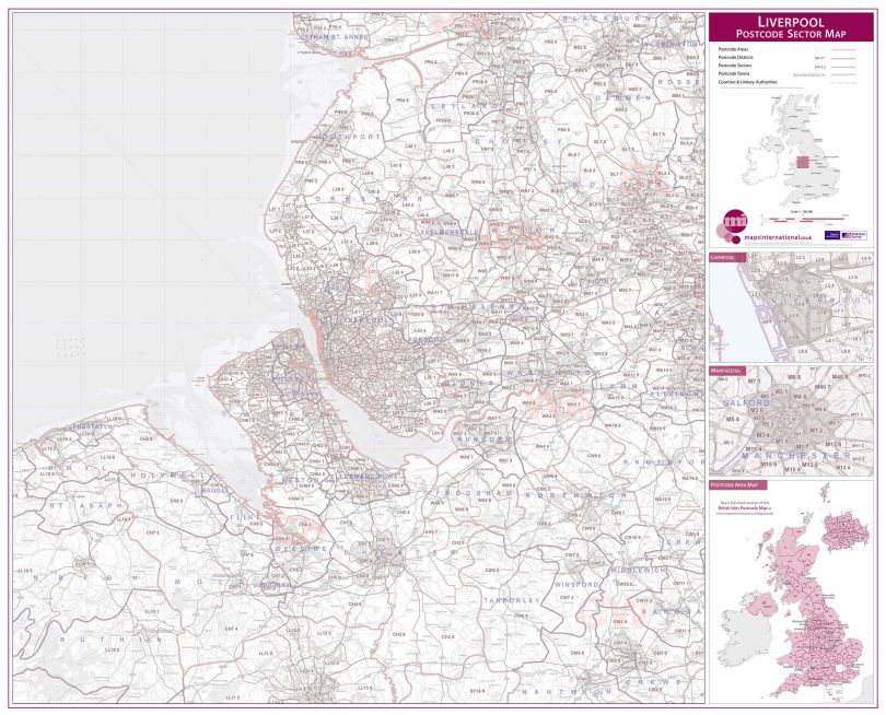 Liverpool Postcode Sector Map