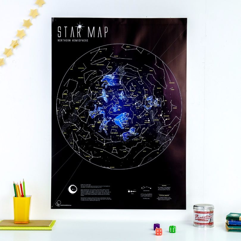 Glow in the Dark Star Map