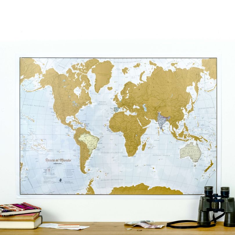 Scratch the World�� - Spanish Language (Silk Art Paper)