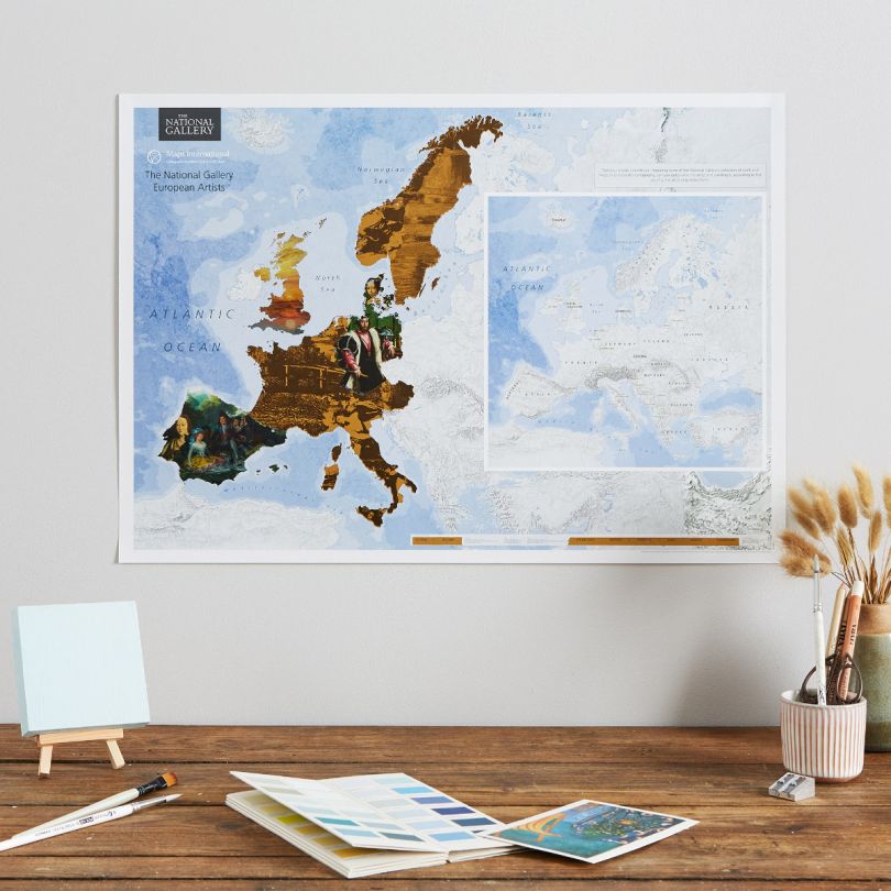 Scratch Off National Gallery European Artists Print (Silk Art Paper)
