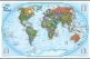 National Geographic World Explorer Map (Rolled Canvas with Hanging Bars)