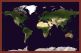 Small Satellite Map of the World (Pinboard & framed - Dark Oak)