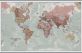Large Executive World Wall Map Political (Rolled Canvas with Hanging Bars)